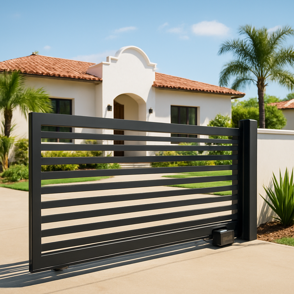 Portón automático residencial con motor CDP